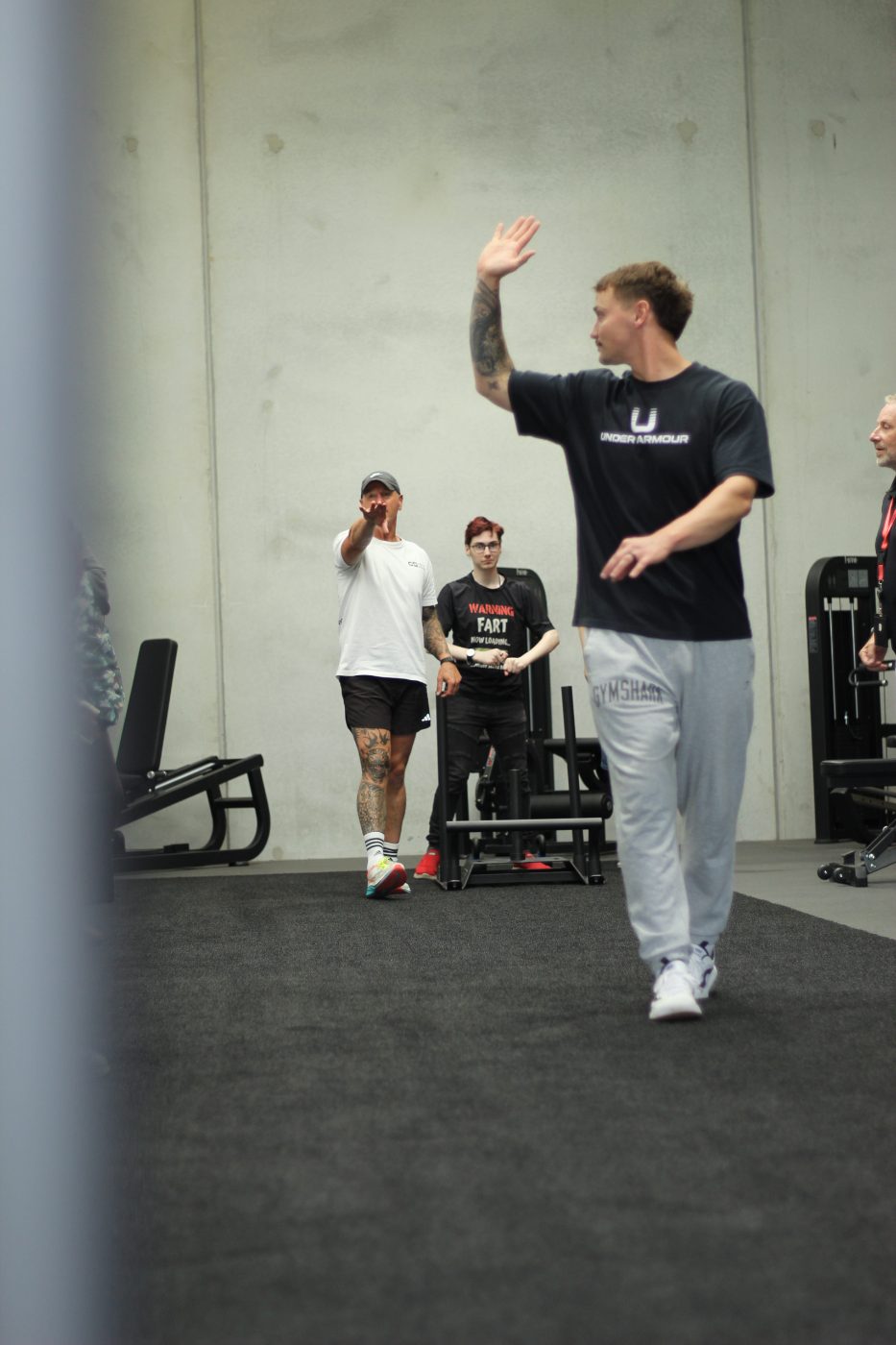 Participant celebrating progress